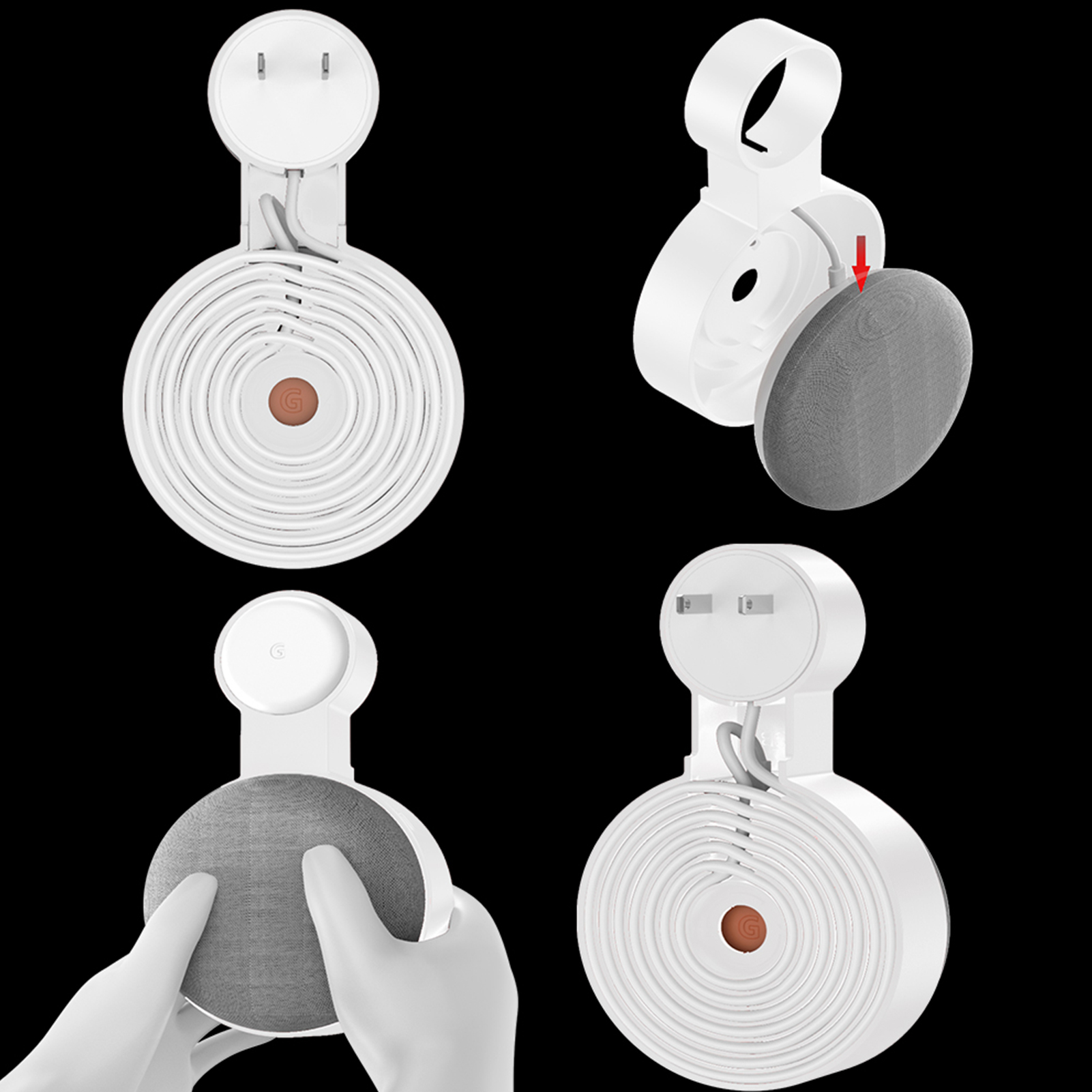 Google Speaker Nest Mini - Support mural de sortie pour haut-parleur