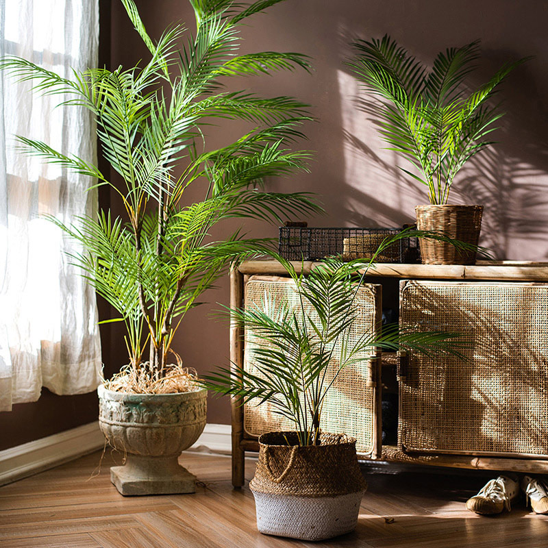 Dracaena Marginata - Grand palmier artificiel de 125 cm,